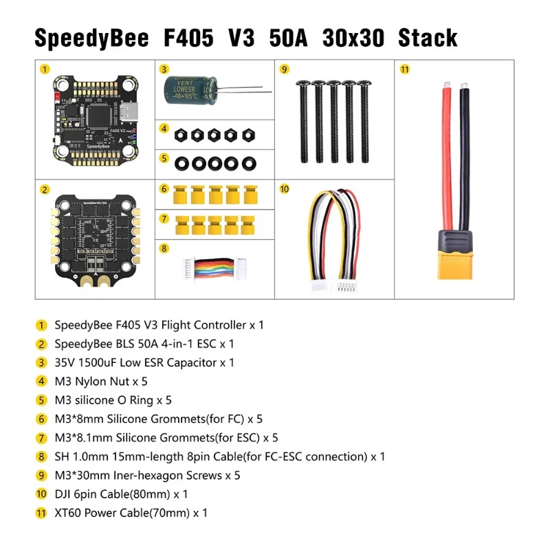 SpeedyBee F405 V3/V4 FC ESC St – Speedybee F405 V4 Bls 55A Stack Bewertung und Preis